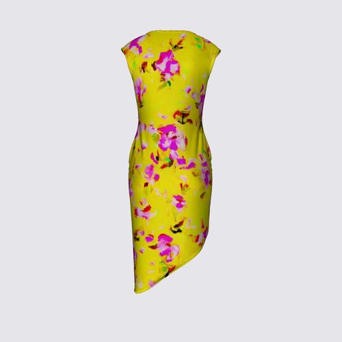Picture of Yellow pink floral  FELICIA DRESS
