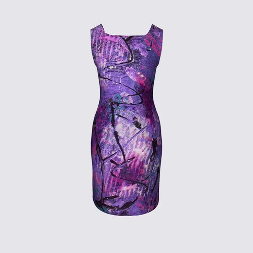 Picture of Purple Abstract Amanda Dress II