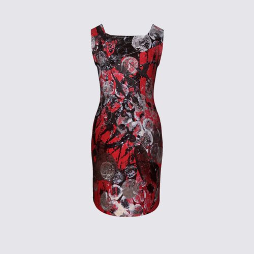 Picture of Red and Black Abstract Amanda Dress II