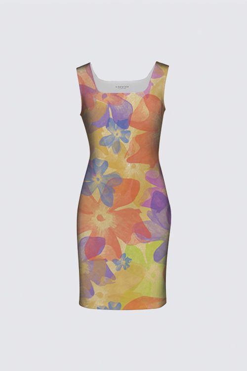 Picture of Watercolor Flowers Amanda Dress II
