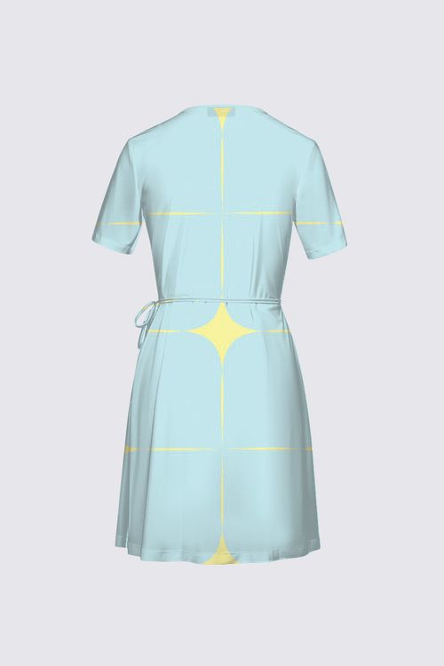 Picture of Blue sky with stars Lea Wrap Dress