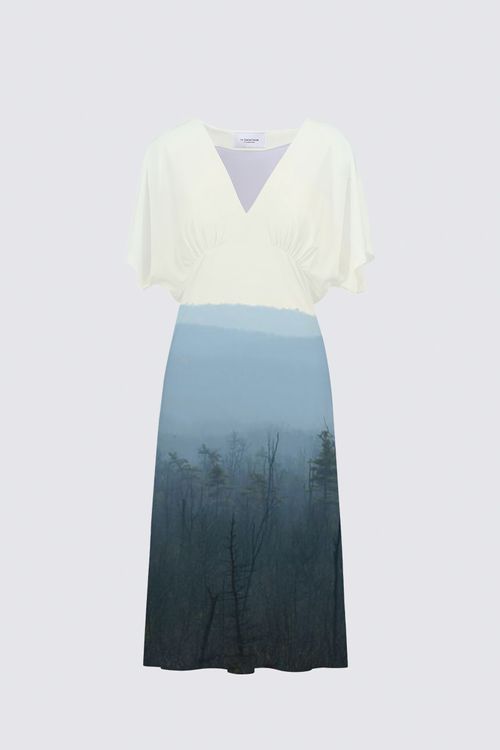 Picture of Foggy morning Sarah V-neck Dress