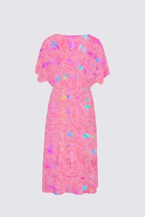 Picture of Perfect peach world  Sarah V-neck Dress