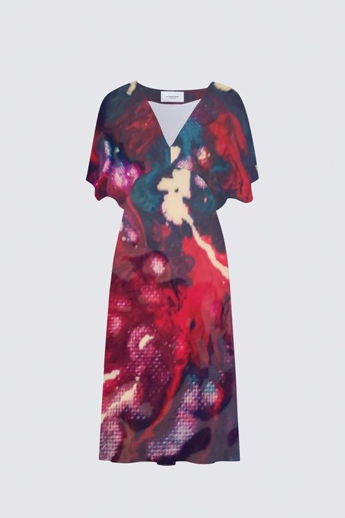 Picture of Flowers Bloom Sarah V-neck Dress