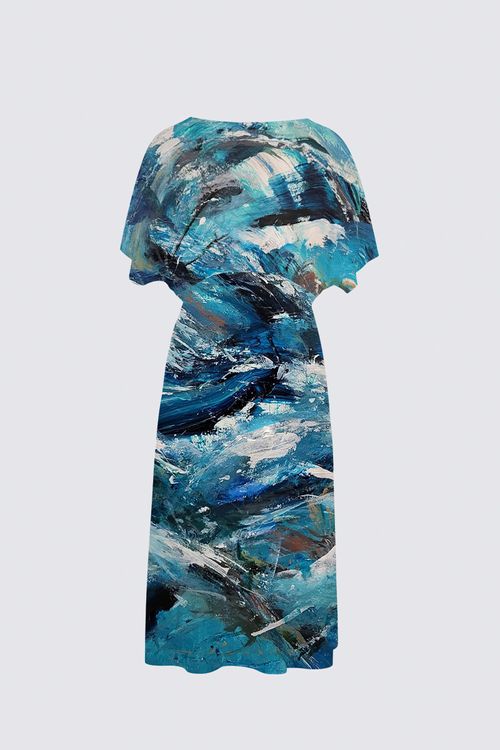 Picture of Waves of Creation Sarah V-neck Dress