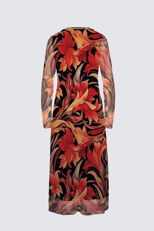 Picture of Autumn Garden Daniela Black Maxi Dress 