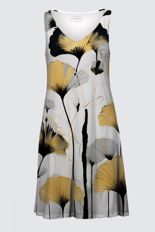 Picture of Golden Ginkgo Katia Dress