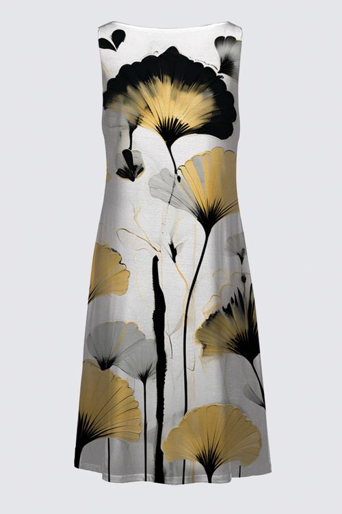 Picture of Golden Ginkgo Katia Dress