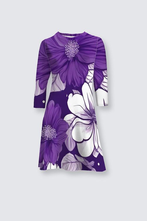 Picture of Purple  Laura Flare Dress
