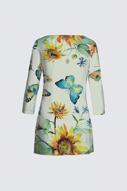 Picture of Butterflies and Sunflowers - Le Galeriste Patti Tunic II
