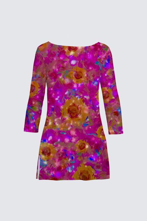 Picture of Hot pink sunflowers  Patti Tunic II