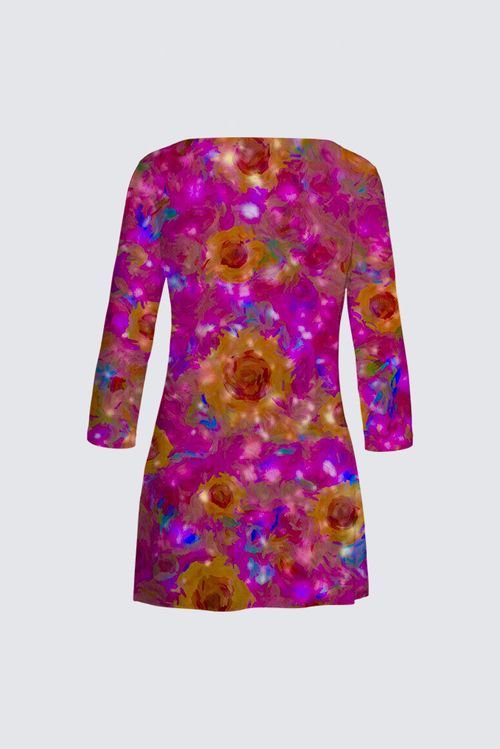 Picture of Hot pink sunflowers  Patti Tunic II