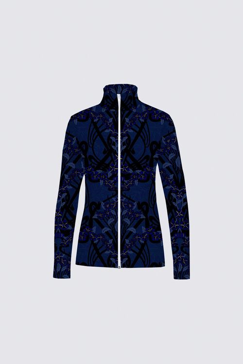 Picture of Art Nouveau Shadow Garland Catherine Full-zip Active top
