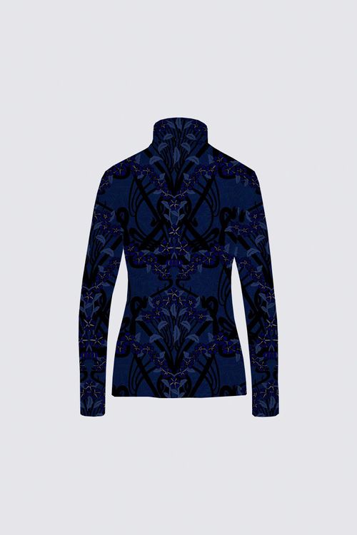 Picture of Art Nouveau Shadow Garland Catherine Full-zip Active top