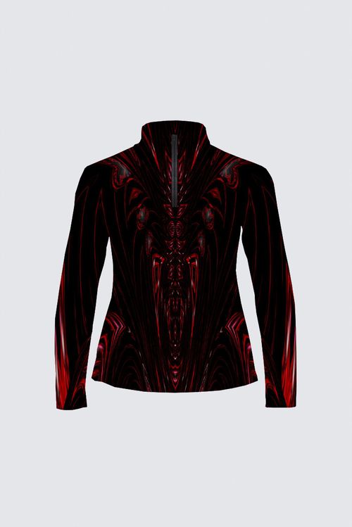 Picture of Mystique WLS33 Jamie Black Plus Size Top