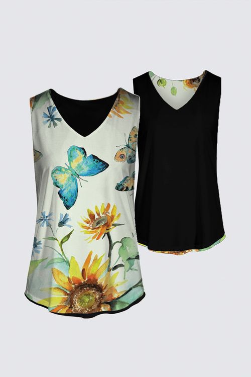 Picture of Butterflies and Sunflowers - Le Galeriste Kaplan Tank