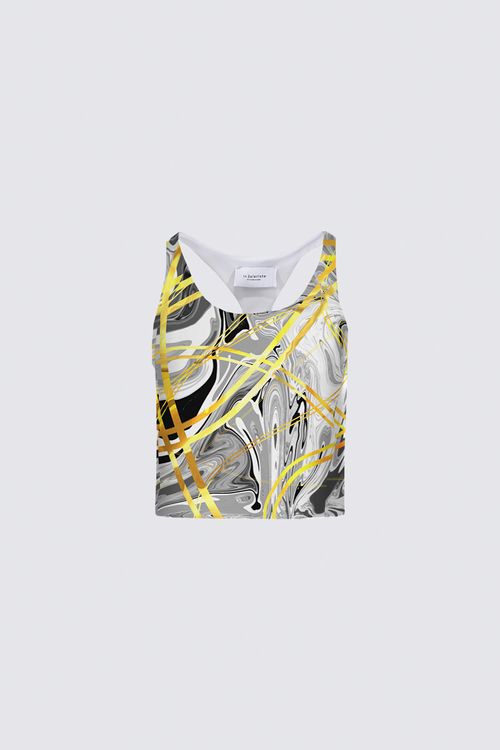 Picture of Silver and gold Venus Active Support top