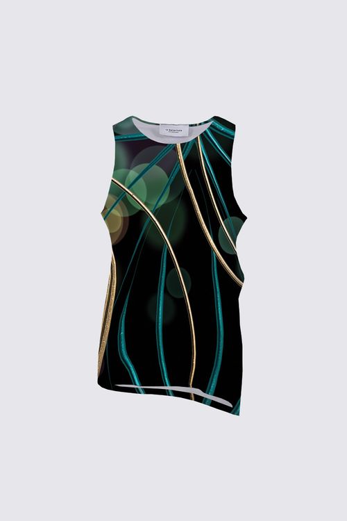 Picture of Gold circles Florence Knotted Tank top