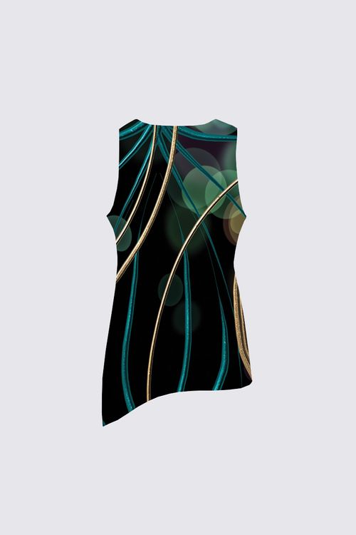 Picture of Gold circles Florence Knotted Tank top