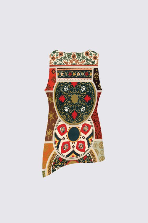 Picture of Indo persian pattern Florence Knotted Tank top