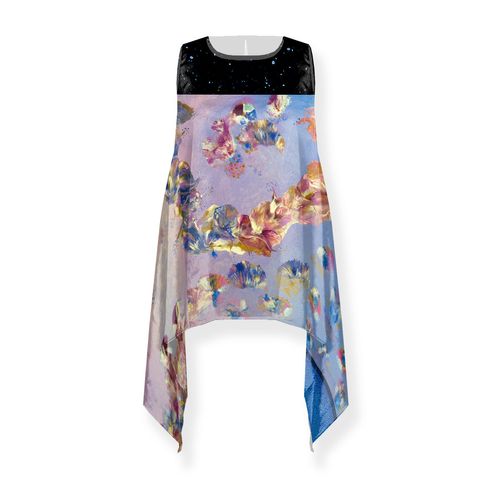 Picture of Angelic Blessings Tessa Long Satin Crepe Top