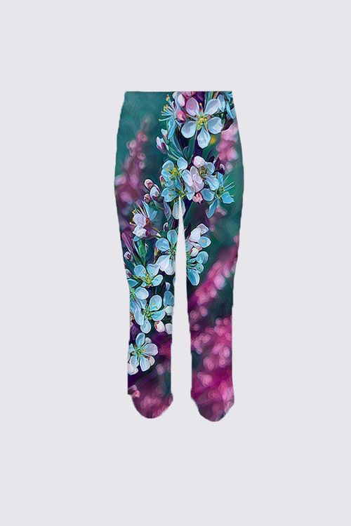 Picture of Pink and Teal Fruit Blossom Parma Capri