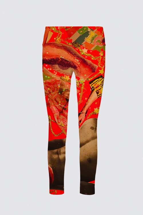 Picture of 'Orange Crushing Hard On You' Serena Active Leggings