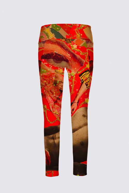 Picture of 'Orange Crushing Hard On You' Serena Active Leggings