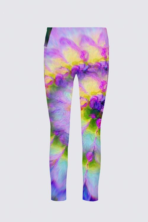 Picture of Lilac floral Maze  Serena Active Leggings