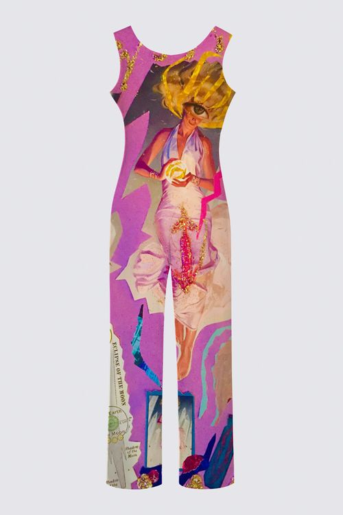 Picture of 'Crystal B$tches Watch as I Suck My Own C$ck' Chloe Sleeveless Jumpsuit