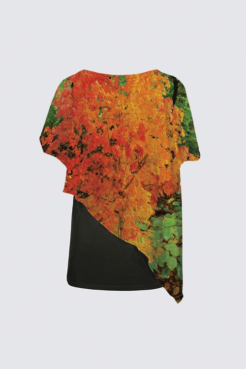 Picture of Autumn Tree and Leaves Yoko Cape Tunic