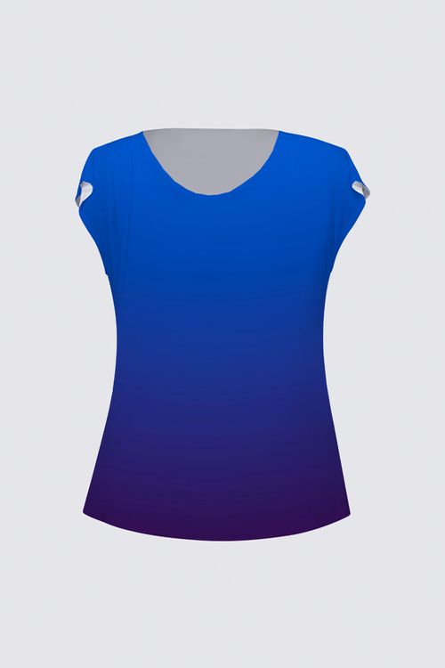 Picture of Blue Gradient Julie Drape T-shirt