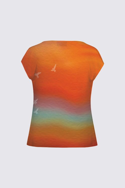 Picture of Sunset Abstract Julie Drape T-shirt