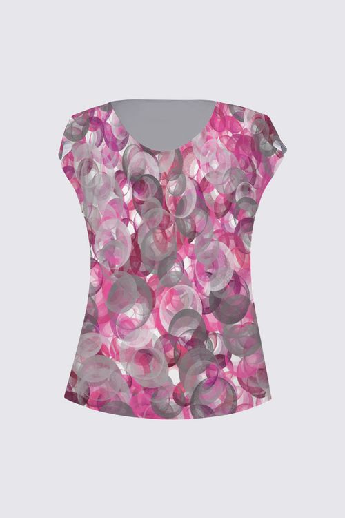 Picture of retro Rose  Julie Drape T-shirt