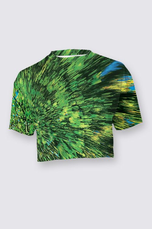 Picture of Burst of Summer Roxy Crop Oversized Tee